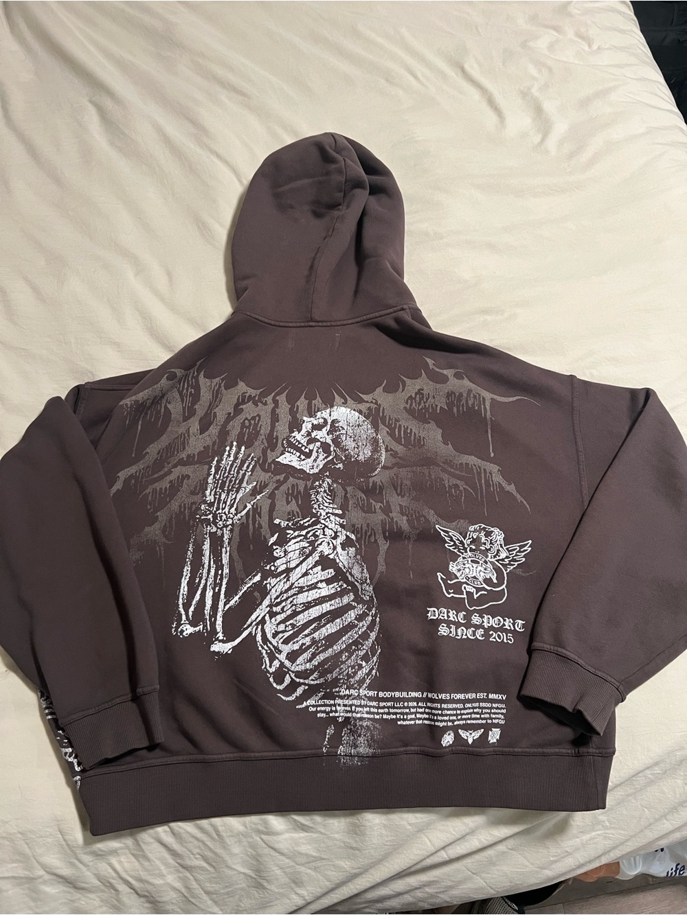Dark Graphic Brown Men’s Hoodie Sweatshirt